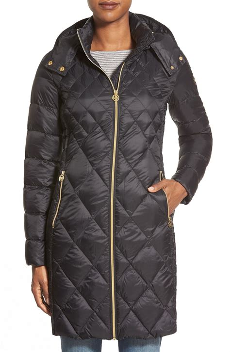 michael kors quilted jacket|michael kors ladies padded coats.